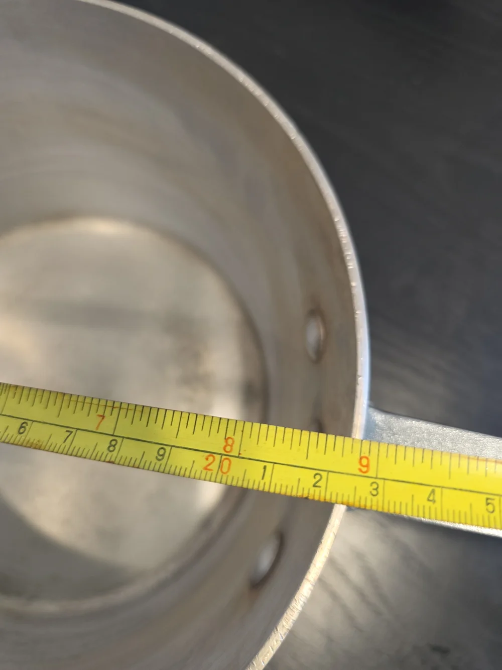 Everyday Aluminum Saucepan with Riveted Handle - Silver